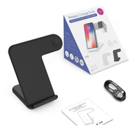 HKM-430611 Wireless Mobile Phone Charger with Type-C Cable - Compact Design, PC+ABS and Silicone Materials