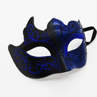 HKM-430675 Masquerade Flat Head Half Face Spray Paint Mask for Parties and Events