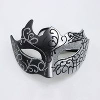 HKM-430675 Masquerade Flat Head Half Face Spray Paint Mask for Parties and Events