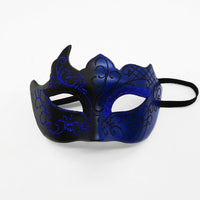 HKM-430675 Masquerade Flat Head Half Face Spray Paint Mask for Parties and Events