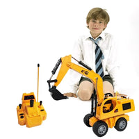 HKM-430803 Remote Control Excavator with Lights and USB Charging for Kids - 5 Channels, Indoor/Outdoor Use, Ages 5+