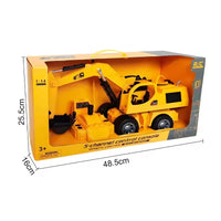 HKM-430803 Remote Control Excavator with Lights and USB Charging for Kids - 5 Channels, Indoor/Outdoor Use, Ages 5+