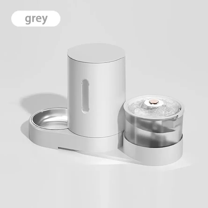 KTX-430995 Automatic Pet Feeder and Water Dispenser with Dry Wet Separation for Dogs and Cats