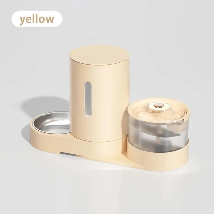 KTX-430995 Automatic Pet Feeder and Water Dispenser with Dry Wet Separation for Dogs and Cats