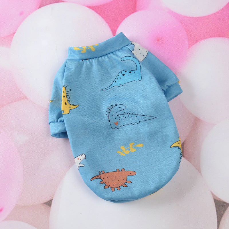 HKM-431059 Casual Cartoon Print Sweaters for Small Dogs in Various Fun Colors and Designs