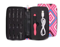HKM-431059 Rechargeable Crochet Hook with Interchangeable Heads and USB Charging - 11 Hook Sizes Included