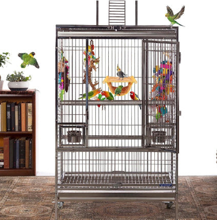 HKM-431315 Multi-Color Removable & Washable Wooden Hammock for Hamsters and Small Pets