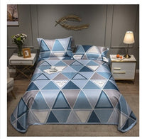 HKM-431379 Cooling Ice Silk Mat with Pillowcase Options - Various Colors and Sizes Available