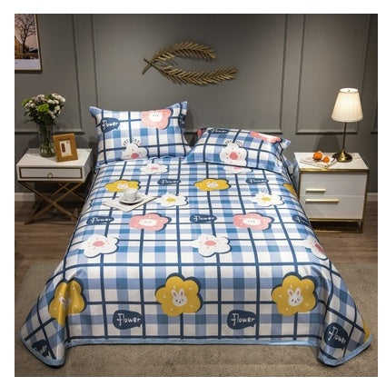HKM-431379 Cooling Ice Silk Mat with Pillowcase Options - Various Colors and Sizes Available