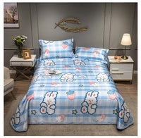 HKM-431379 Cooling Ice Silk Mat with Pillowcase Options - Various Colors and Sizes Available