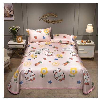 HKM-431379 Cooling Ice Silk Mat with Pillowcase Options - Various Colors and Sizes Available