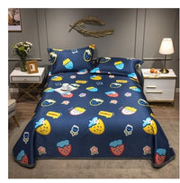 HKM-431379 Cooling Ice Silk Mat with Pillowcase Options - Various Colors and Sizes Available