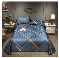 HKM-431379 Cooling Ice Silk Mat with Pillowcase Options - Various Colors and Sizes Available
