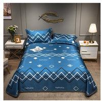 HKM-431379 Cooling Ice Silk Mat with Pillowcase Options - Various Colors and Sizes Available