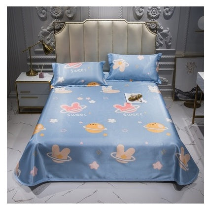 HKM-431379 Cooling Ice Silk Mat with Pillowcase Options - Various Colors and Sizes Available
