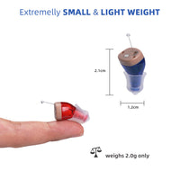 HKM-431443 Rechargeable Mini Hearing Amplifier for Adults and Seniors, Comfortable & Discreet Design