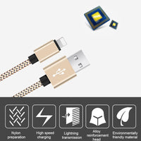 HKM-431571 Dragon Pattern 2A Data Cable for iPhone - Available in 1M, 2M, and 3M Lengths - Durable Aluminum, Nylon, and TPE Design