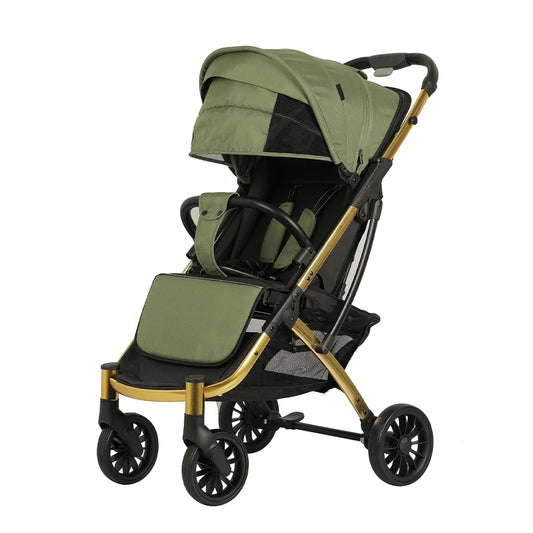KTX-431571 Lightweight Foldable Baby Stroller with 20KG Capacity and Flax-Aluminium Frame for Toddlers