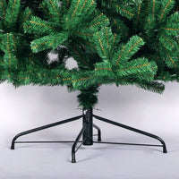 HKM-431827 6 Feet Unlit Artificial Christmas Tree - Natural Spruce PVC Fir with Foldable Metal Stand