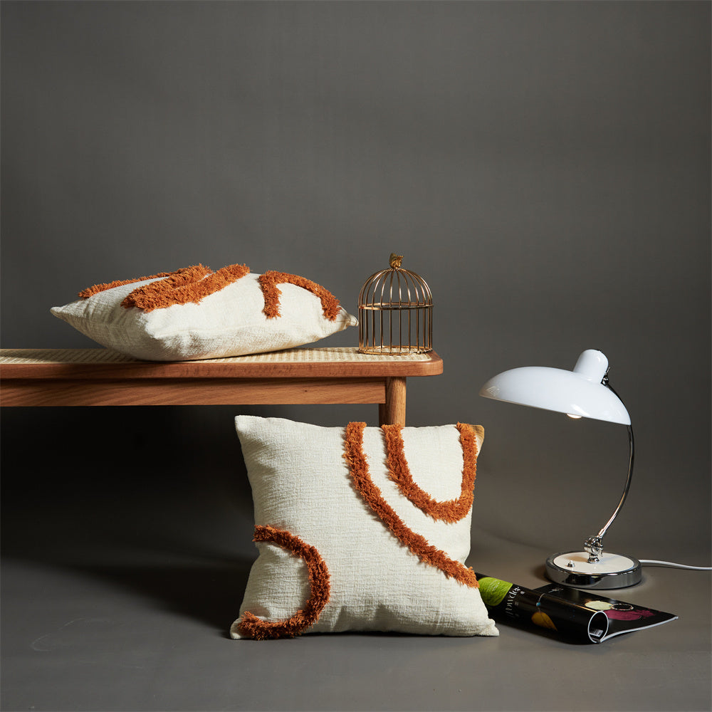 HKM-431827 Black and White Checkerboard Pillowcase in Soft Imitation Lamb Wool, Available in Multiple Sizes