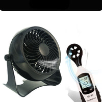 HKM-431891 4-Inch Mini Desk Fan with Brushless Motor, Quiet Operation, USB Powered, Black