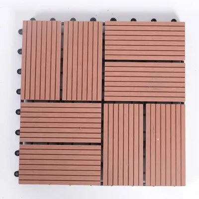 KTX-431891 Waterproof Wood Plastic Composite DIY Decking Tiles - Non-slip Outdoor Flooring Solution