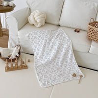 HKM-431955 Cotton Baby Bath Towel - Soft and Durable for All Seasons, Various Cartoon Patterns Available