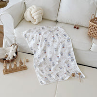 HKM-431955 Cotton Baby Bath Towel - Soft and Durable for All Seasons, Various Cartoon Patterns Available