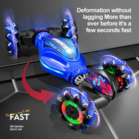 HKM-431955 Gesture Sensing 4WD RC Stunt Car with Dual Remote Control and 360 Rotating Drift Feature for Kids