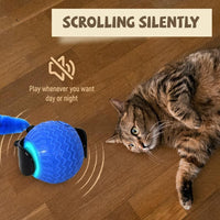 HKM-432147 Interactive Cat Ball Toy, 2025 New Cat Ball Toys With Cord Mouse, Smart Self Rolling Cat Toys For Bored Indoor Cats, Automatic Moving Peppy Pet Ball
