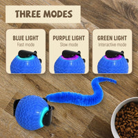 HKM-432147 Interactive Cat Ball Toy, 2025 New Cat Ball Toys With Cord Mouse, Smart Self Rolling Cat Toys For Bored Indoor Cats, Automatic Moving Peppy Pet Ball