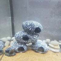 HKM-432211 Decorative Resin Stone Fish and Shrimp Breeding House with Water Purifying Function