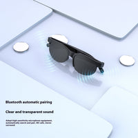 HKM-432211 Smart Glasses with UV and Blue Light Protection, Black Color Options, PC ABS Material, Includes Charging Cable and Manual