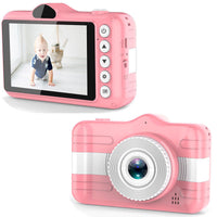 HKM-432275 3.5 Inch Cartoon Digital HD Camera with Anti-Fall Silicone Case in Sky Blue and Pink