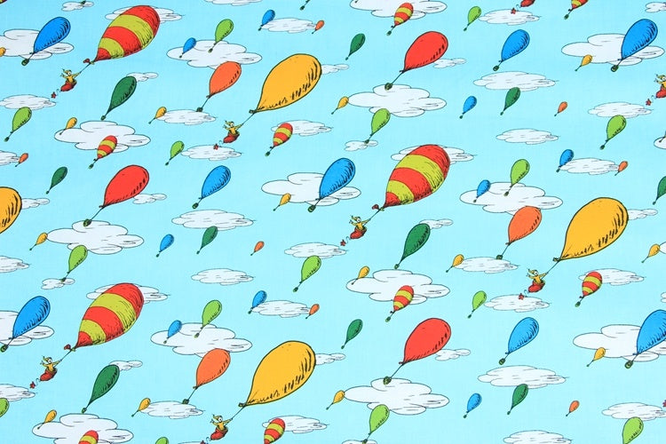 HKM-432339 Cotton Fabric with Nordic Style Sky Print for DIY Projects