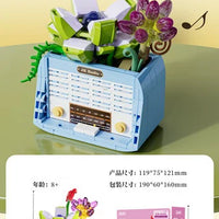 HKM-432339 Creative Flower Phone Building Blocks Model Set for Kids - 50 Pieces, Modern Building Theme
