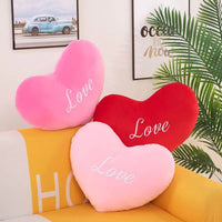 HKM-432339 Personalized Love Pillow for Girls in Red, Pink, and Rose - Various Heights Available