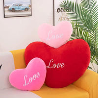 HKM-432339 Personalized Love Pillow for Girls in Red, Pink, and Rose - Various Heights Available