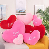 HKM-432339 Personalized Love Pillow for Girls in Red, Pink, and Rose - Various Heights Available