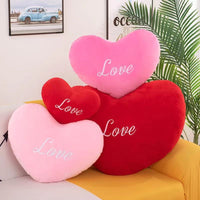 HKM-432339 Personalized Love Pillow for Girls in Red, Pink, and Rose - Various Heights Available