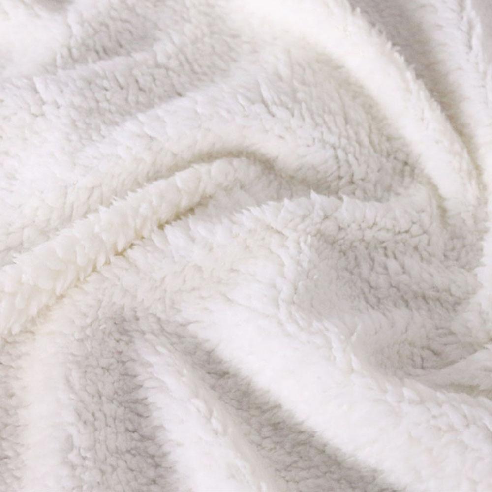 HKM-432531 Cozy White Flannel Animal Sofa Blanket - 150cm x 200cm, Polyester Fabric