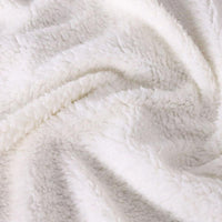 HKM-432531 Cozy White Flannel Animal Sofa Blanket - 150cm x 200cm, Polyester Fabric