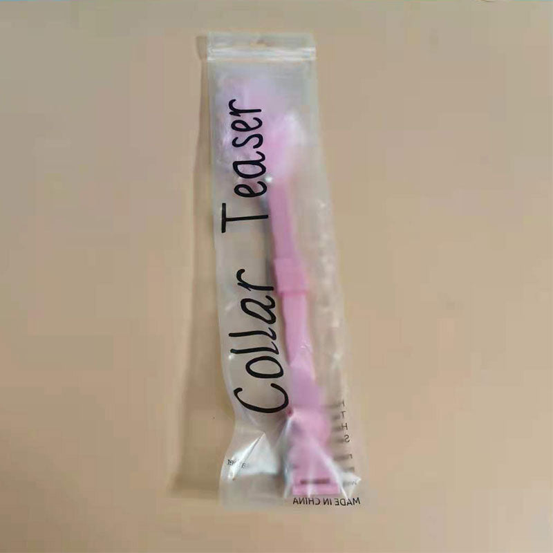 HKM-432531 Creative Feather Cat Teaser Stick – Fun Interactive Toy for Cats in Pink and Blue