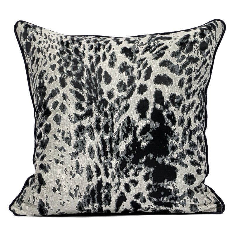 HKM-432595 Leopard and Tiger Pattern High Density Satin Fabric Sofa Pillowcase, 45x45cm / 50x50cm