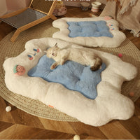 HKM-432723 Cozy Cat Sleeping Pad - Soft Polyester and PP Cotton Nest Mat for All Seasons