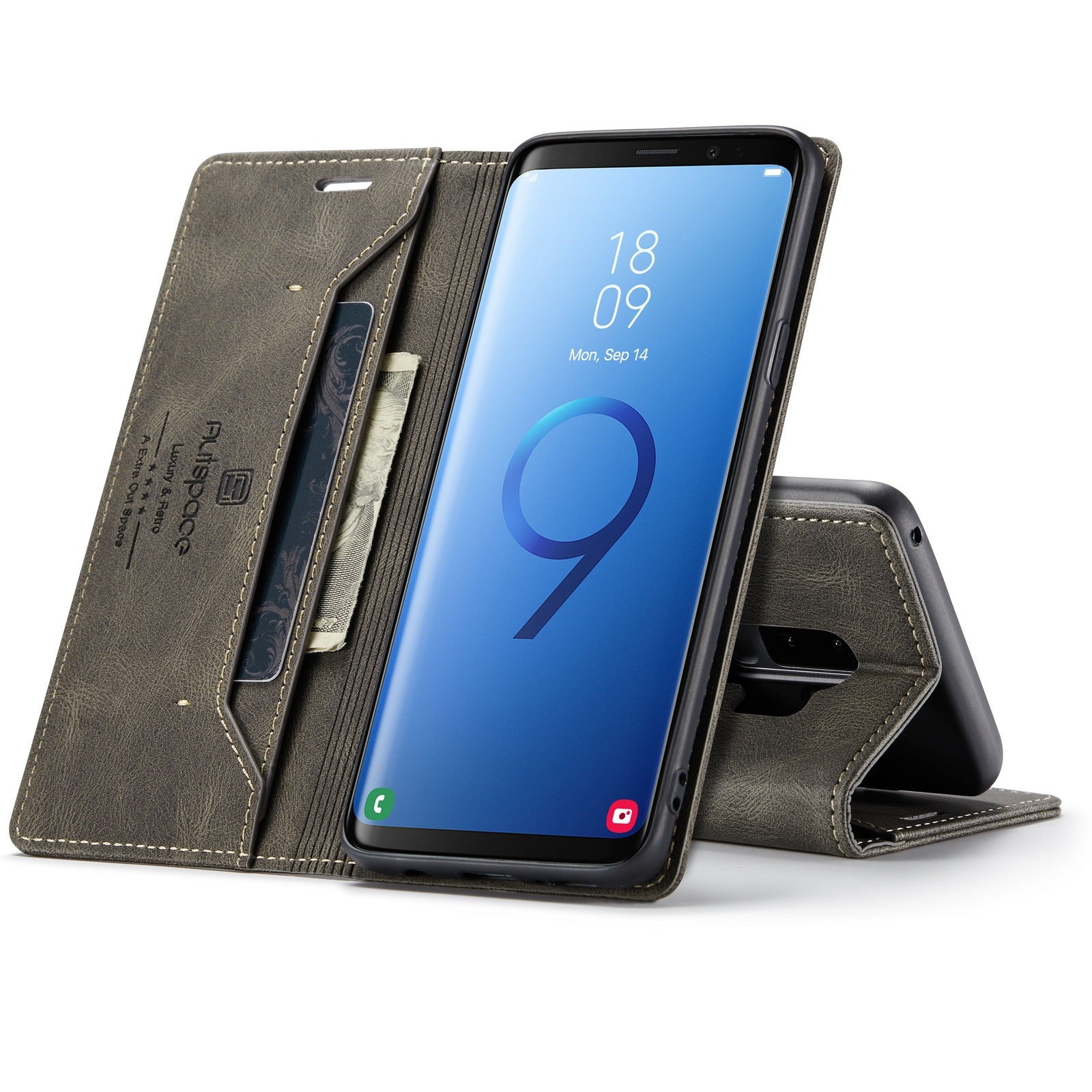HKM-432787 Samsung-compatible Anti-Degaussing Clamshell Flip Phone Case in Multiple Colors
