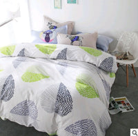 HKM-432851 Cotton Four-Piece Fashion Bedding Set with Personalized Design and Paint Printing