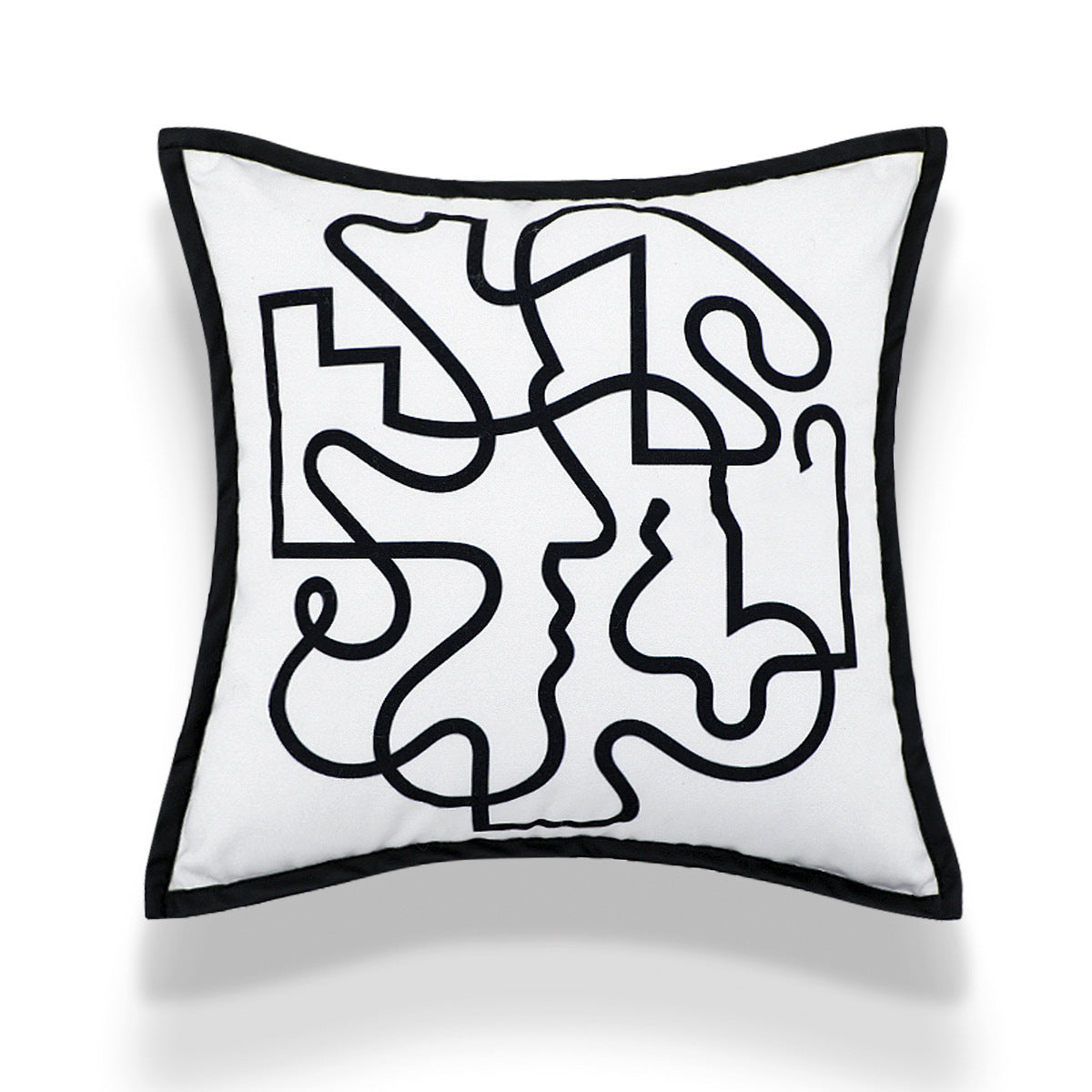 HKM-432915 Velvet Art Print Throw Pillow Cover - 45x45cm Decorative Cushion Case