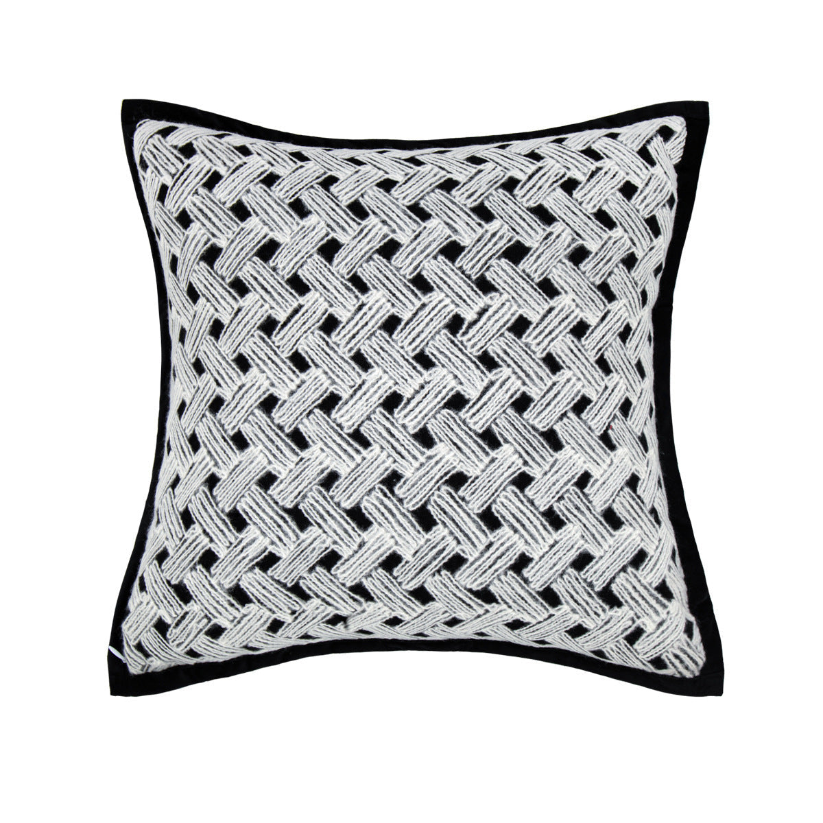 HKM-432915 Velvet Art Print Throw Pillow Cover - 45x45cm Decorative Cushion Case