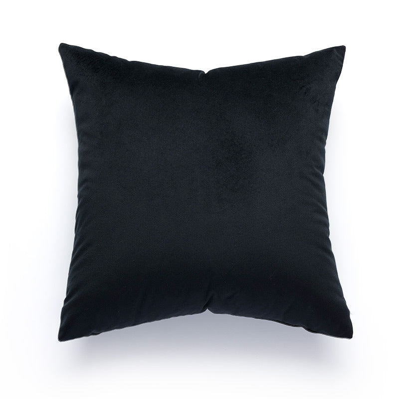 HKM-432915 Velvet Art Print Throw Pillow Cover - 45x45cm Decorative Cushion Case